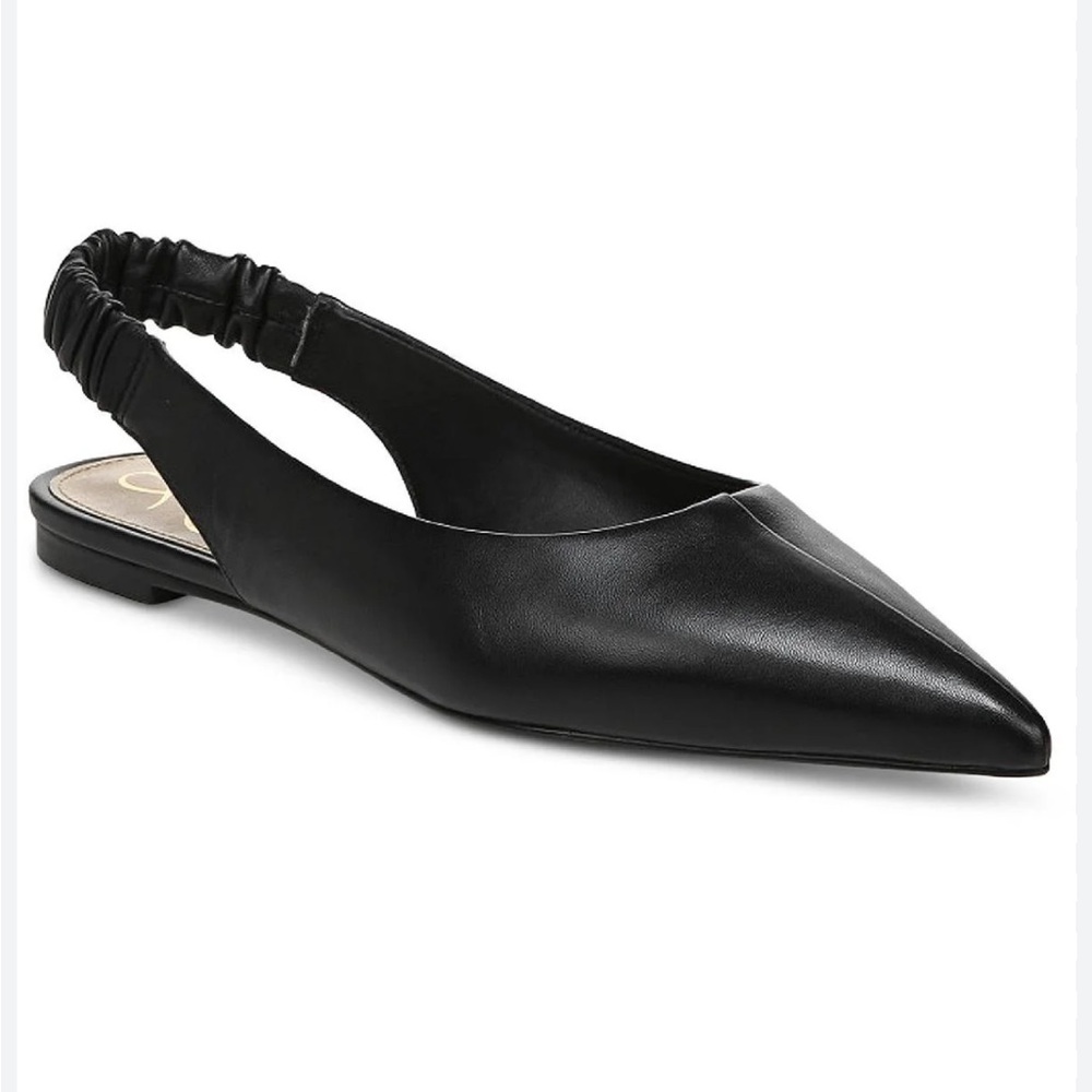 Sam Elderman Whitney Pointed Toe Flat Slingback 8.5
